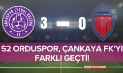 52 Orduspor, Çankaya FK’yı Farklı Geçti!