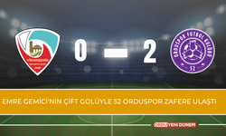 Emre Gemici'nin Çift Golüyle 52 Orduspor Zafere Ulaştı