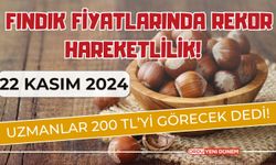 Fındık Fiyatlarında Rekor Hareketlilik! Uzmanlar 200 TL’yi Görecek Dedi! 22 Kasım Fındık Fiyatları…