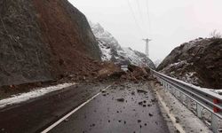 Heyelan nedeniyle Artvin-Yusufeli karayolu ulaşıma kapandı