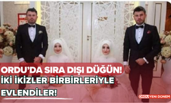 Ordu’da Sıra Dışı Düğün! İki İkizler Birbirleriyle Evlendiler!