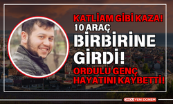 Katliam Gibi Kaza! 10 Araç Birbirine Girdi! Ordulu Genç Hayatını Kaybetti!