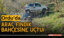 Ordu’da, Araç Fındık Bahçesine Uçtu!