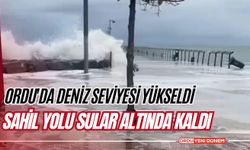 Ordu'da Deniz Seviyesi Yükseldi: Sahil Yolu Sular Altında Kaldı