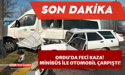 Ordu’da Feci Kaza! Minibüs ile Otomobil Çarpıştı!