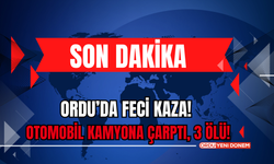 Ordu’da Feci Kaza! Otomobil Kamyona Çarptı, 3 Ölü!