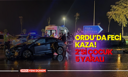 Ordu’da Feci Kaza! 2’si Çocuk 5 Yaralı! İşte O Görüntüler...