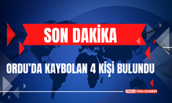 Ordu’da Kaybolan 4 Kişi Bulundu