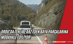 Ordu’da Tehlike Arz Eden Kaya Parçalarına Müdahale Ediliyor!