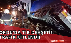 Ordu’da Tır Dehşeti! Trafik Kitlendi!