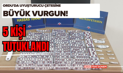 Ordu'da Uyuşturucu Çetesine Büyük Vurgun! 5 Kişi Tutuklandı