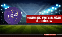 Orduspor 1967 Taraftarına Müjde! Biletler Ücretsiz