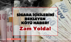 Sigara İçicilerini Bekleyen Kötü Haber! Sigara ve Alkole Zam Yolda!