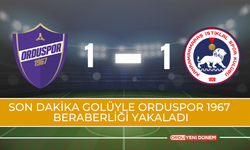 Son Dakika Golüyle Orduspor 1967 Beraberliği Yakaladı