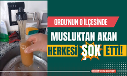 Ordu’nun O İlçesinde Musluktan Akan Herkesi Şok Etti! İşte O Görüntüler…