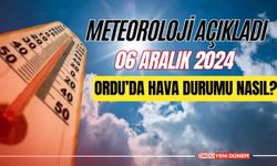 Meteoroloji Açıkladı: Ordu’da Hava Sıcaklığı Bugün Kaç Derece? 06 Aralık 2024