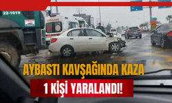 Aybastı Kavşağında Kaza: 1 Kişi Yaralandı!