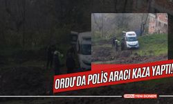 Ordu'da Polis Aracı Kaza Yaptı