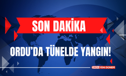 Ordu’da Tünelde Yangın! İşte O Görüntüler…