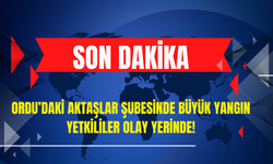 Ordu'daki Aktaşlar Şubesinde Büyük Yangın! Yetkililer Olay Yerinde!