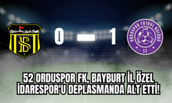 52 Orduspor FK, Bayburt İl Özel İdarespor'u Deplasmanda Alt Etti!