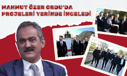 Mahmut Özer Ordu’da Projeleri Yerinde İnceledi