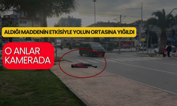 Aldığı Maddenin Etkisiyle Yolun Ortasına Yığıldı: O Anlar Kamerada