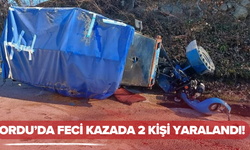 Ordu’da Feci Kazada 2 Kişi Yaralandı!