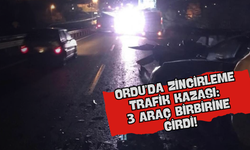 Ordu’da Zincirleme Trafik Kazası: 3 Araç Birbirine Girdi