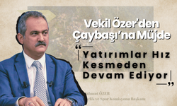 Vekil Özer'den Çaybaşı’na Müjde: Yatırımlar Hız Kesmeden Devam Ediyor