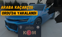 Araba kaçakçısı Ordu’da Yakalandı