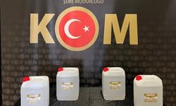 Bayburt’ta 20 litre etil alkol ele geçirildi