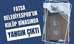 Fatsa Belediyespor’un Kulüp Binasında Yangın Çıktı