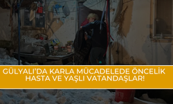 Gülyalı’da Karla Mücadelede Öncelik: Hasta ve Yaşlı Vatandaşlar!