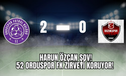 Harun Özcan Şov! 52 Orduspor FK Zirveyi Koruyor!