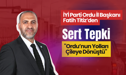 İYİ Parti Ordu İl Başkanı Fatih Titiz’den Sert Tepki: "Ordu’nun Yolları Çileye Dönüştü"