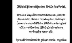 OMÜ’de eğitim ve öğretime kar engeli