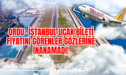 Ordu- İstanbul Uçak Bileti Fiyatını Görenler Gözlerine İnanamadı!