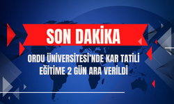 Ordu Üniversitesi’nde Kar Tatili: Eğitime 2 Gün Ara Verildi