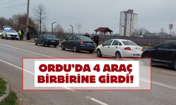 Ordu’da 4 Araç Birbirine Girdi!