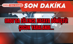 Ordu’da Eğlence Kazaya Dönüştü! Çocuk Yaralandı…