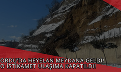 Ordu’da Heyelan Meydana Geldi! O İstikamet Ulaşıma Kapatıldı!