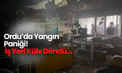 Ordu’da Yangın Paniği! İş Yeri Küle Döndü…