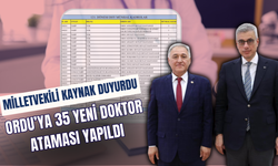 Ordu’ya 35 Yeni Doktor Ataması Yapıldı