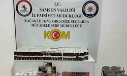 Samsun’da kaçak sigara ve tütün operasyonu