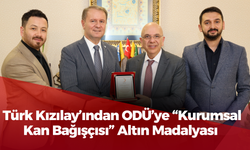 Türk Kızılay’ından ODÜ’ye “Kurumsal Kan Bağışçısı” Altın Madalyası