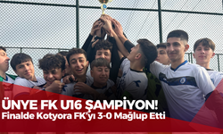 Ünye FK U16 Şampiyon! Finalde Kotyora FK’yı 3-0 Mağlup Etti