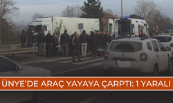 Ünye’de Araç Yayaya Çarptı: 1 Yaralı