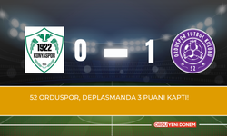 52 Orduspor, Deplasmanda 3 Puanı Kaptı!