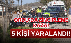 Ordu'da Zincirleme Kaza: 5 Kişi Yaralandı!